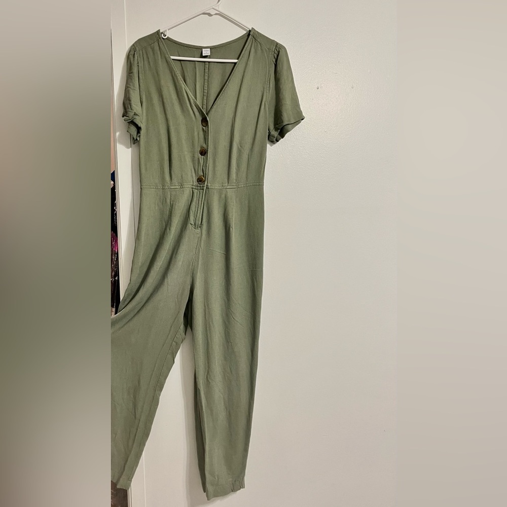 Olive green jumpsuit